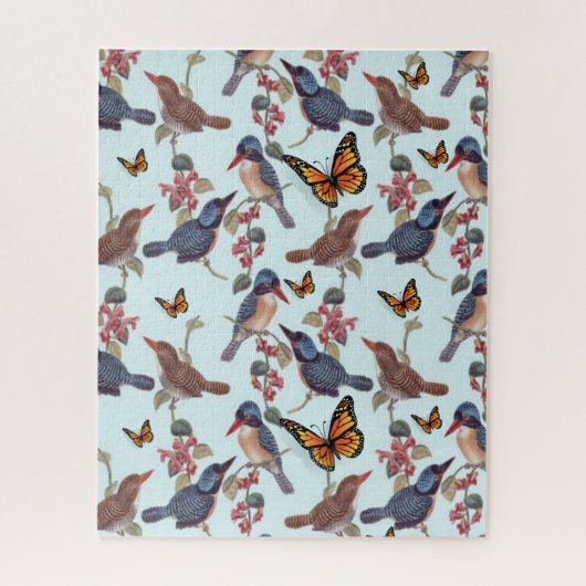 Puzzles Papillons Oiseaux Vintage (Vertical)
