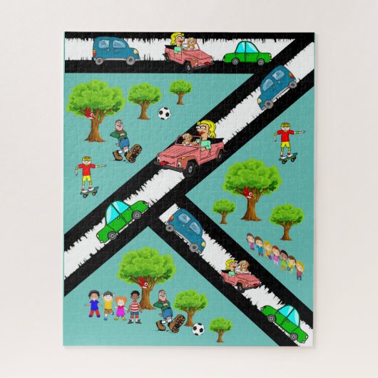 Puzzles Park Cars Kinder Dog Legpuzzel (Verticaal)