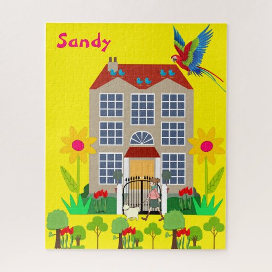 Puzzles Park House Chien Floral (Vertical)