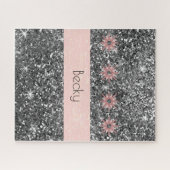 Puzzles Parties scintillant rose gris (Horizontal)