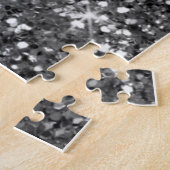 Puzzles Parties scintillant rose gris (Côté)