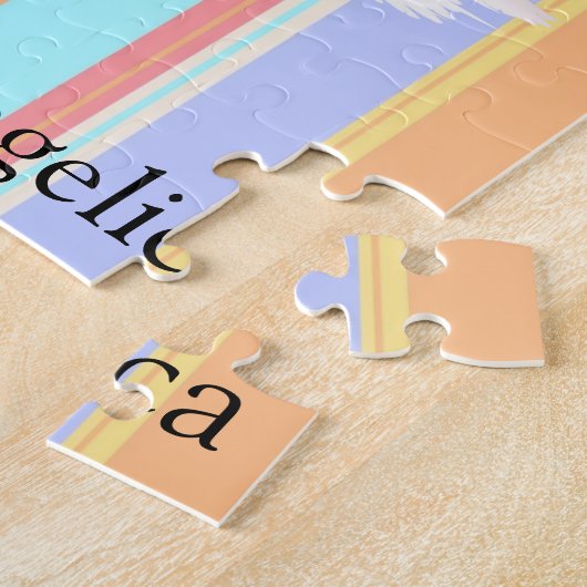 Puzzles Pastel Stripe Swans (Côté)