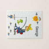 Puzzles Pêche Alligator Poisson Pêcheur arc-en-cie (Horizontal)