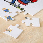 Puzzles Pêche Alligator Poisson Pêcheur arc-en-cie (Côté)