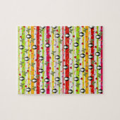 Puzzles Penguin Butterfly Red Hearts Legpuzzel (Horizontaal)