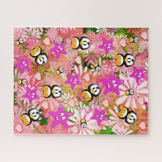 Puzzles Penguin Floral (Horizontal)