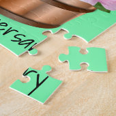 Puzzles Penguin Floral Happy Jubileum Hearts Legpuzzel (Zijkant)