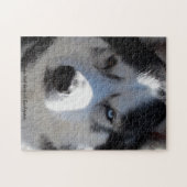Puzzles personnalisés par puzzle enroué de chien (Horizontal)