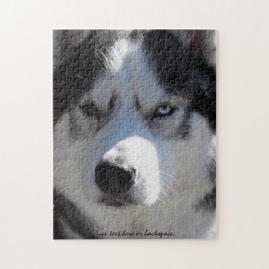 Puzzles personnalisés par puzzle enroué de chien (Vertical)