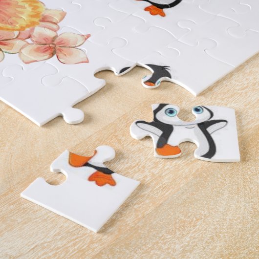 Puzzles Pingouin Floral (Côté)