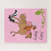 Puzzles Pink Fairy Horse Skunk Legpuzzel (Horizontaal)