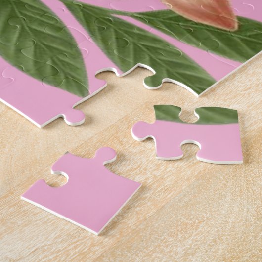 Puzzles Pink Floral Monogram Penguin (Côté)