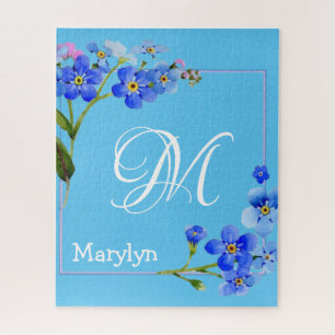 Puzzles Pink Floral Monogramme