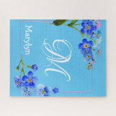 Puzzles Pink Floral Monogramme (Horizontal)