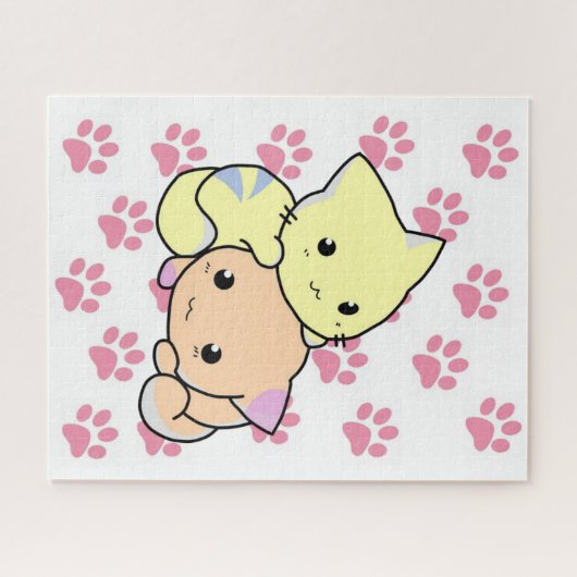 Puzzles Pink Paws (Horizontal)