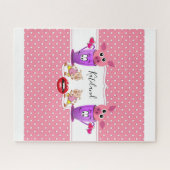 Puzzles Pink Polkadot Pink Pigs (Horizontal)