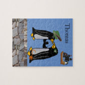 Puzzles Pirate Pierre blanche et noire de pingouin (Horizontal)