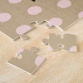 Puzzles Pois Beige Polka point, Cheval Rose Skunk (Côté)