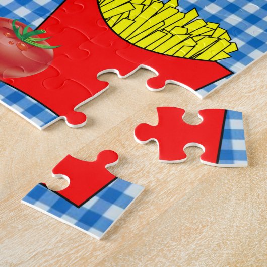 Puzzles Pommes de terre Fries ketchup Tomate (Côté)