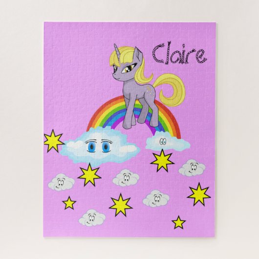 Puzzles Pony Rainbow Joyeux nuages (Vertical)