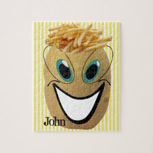 Puzzles Potato French Fries Stripe Legpuzzel