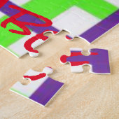 Puzzles Poulet Vert pourpre Plaid (Côté)