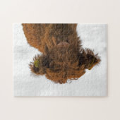 Puzzles pour bébés vache Highland (Horizontal)