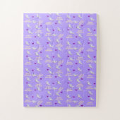 Puzzles Purple Unicorn Joyeux anniversaire (Vertical)