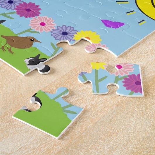 Puzzles Rainbow Rabbit Bumblebee Sun (Côté)