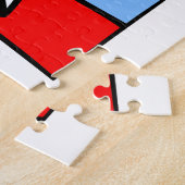 Puzzles Red & Blue Teeth Dentist Legpuzzel (Zijkant)