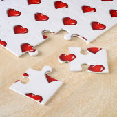 Puzzles Red Hearts Happy Valentine's Day Legpuzzel (Zijkant)