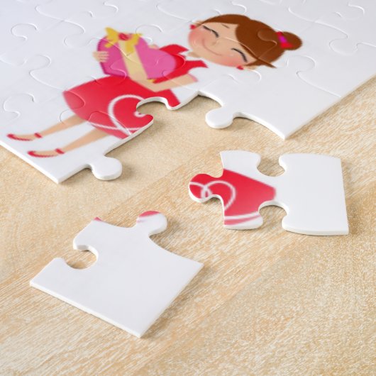 Puzzles Red Hearts Legpuzzel (Zijkant)