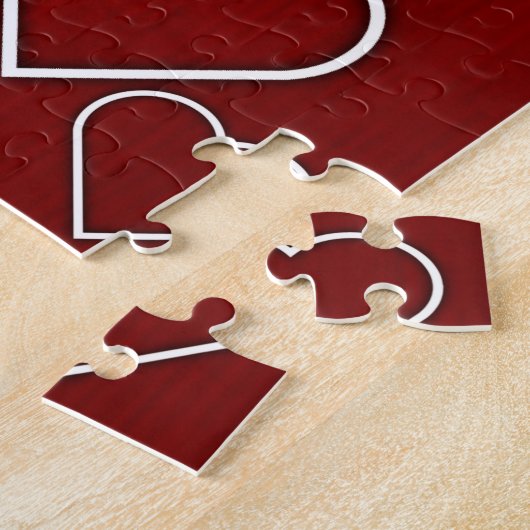 Puzzles Red White Hearts (Côté)