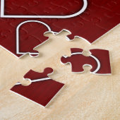 Puzzles Red White Hearts Legpuzzel (Zijkant)