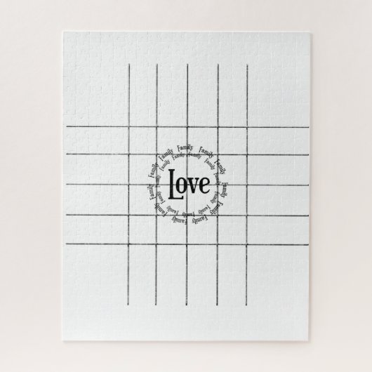 Puzzles Red White Love (Vertical)