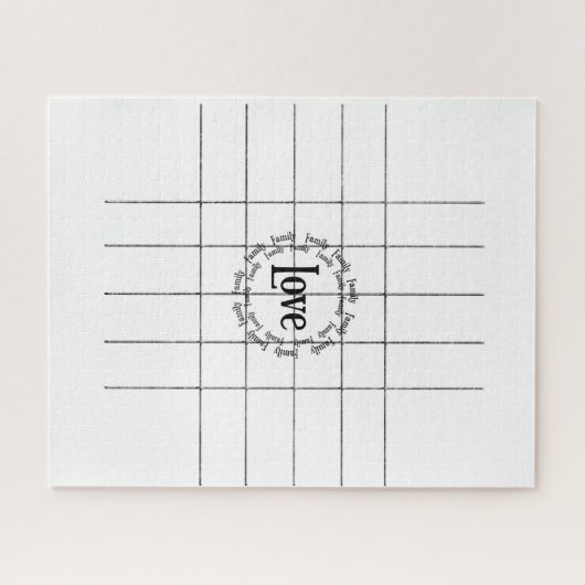 Puzzles Red White Love (Horizontal)