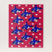 Puzzles requins rouges bleus (Vertical)