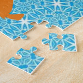 Puzzles Rétro Femme Dinning Chien (Côté)