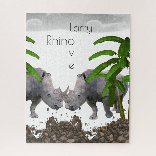 Puzzles Rhinoceros Love (Vertical)