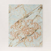 Puzzles Rose Marbre Floral (Vertical)