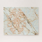 Puzzles Rose Marbre Floral (Horizontal)