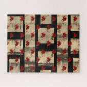 Puzzles Rose rouge (Horizontal)