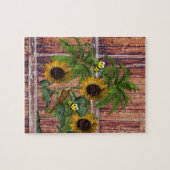 Puzzles Rustic Wood Bumblebeien Legpuzzel (Horizontaal)