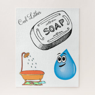 Puzzles Salle de bain en cuir Cool