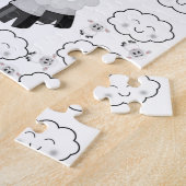 Puzzles Sheep Clouds Sun Legpuzzel (Zijkant)