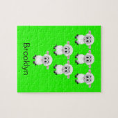 Puzzles Sheep Green Legpuzzel (Horizontaal)
