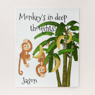 Puzzles Singes Blancs Bananes
