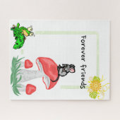 Puzzles Souris Grenouille Amis Champignons (Horizontal)