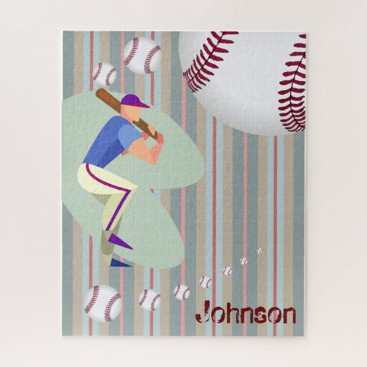 Puzzles Stripe Baseball (Vertical)