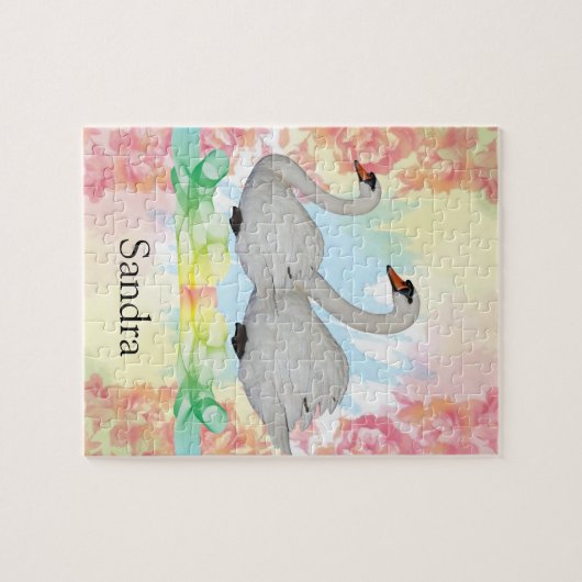 Puzzles Swan Floral (Horizontal)